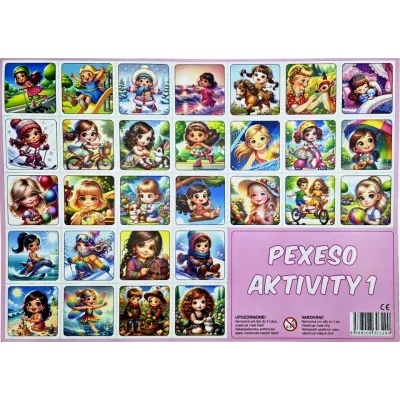 Pexeso dievčatá aktivity (1) 32 dvojic