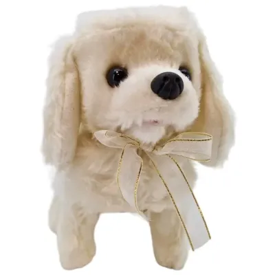 Psík pudlik na baterky chodí a šteká 16cm