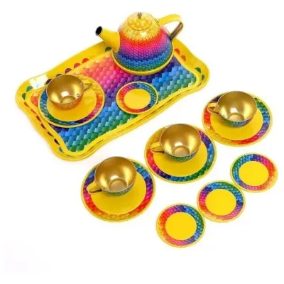 Riady kovové sada žltá 15ks