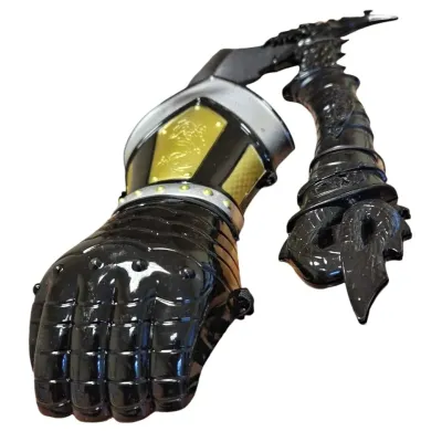 Rytierska rukavica a sekera 33cm sada