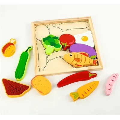 Skladačka drevená potraviny