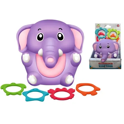 Slon s krúžkami do vane 13cm