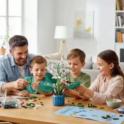 Stavebnica kvety "Lotus petal orchid" 711ks