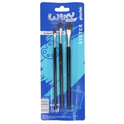 Štetce ploché 3ks,veľ.:8,10,12