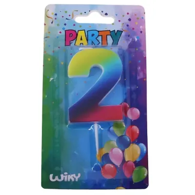 Tortová sviečka dúhová č.2