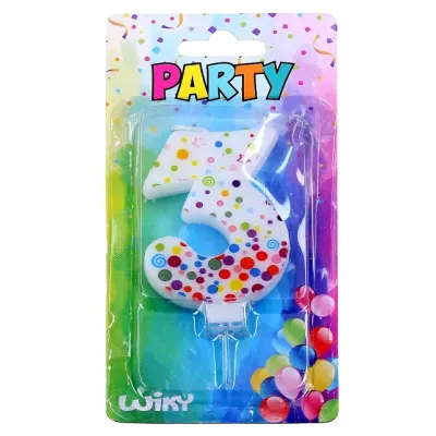 Tortová sviečka s bodkami č.3