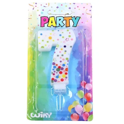 Tortová sviečka s bodkami č.7