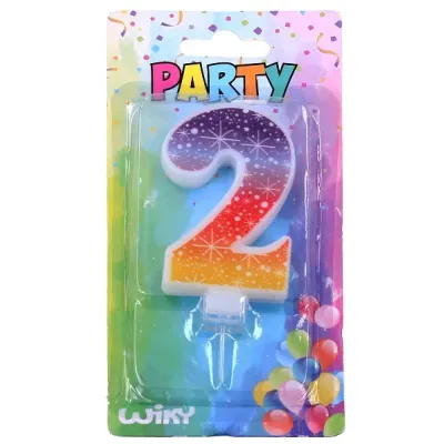 Tortová sviečka s hviezdami č.2