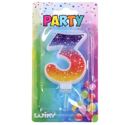 Tortová sviečka s hviezdami č.3