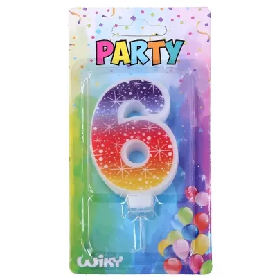 Tortová sviečka s hviezdami č.6