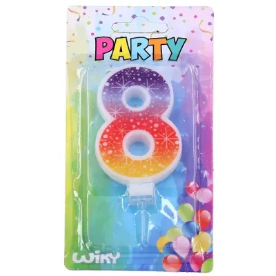 Tortová sviečka s hviezdami č.8