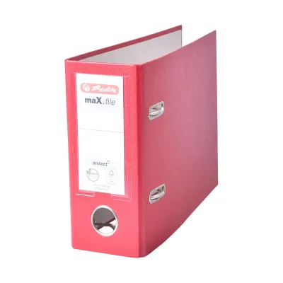 Kancelársky poradač pákový A5 HERLITZ 8 červený