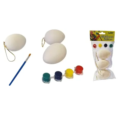 Vajíčka na vyfarbenie s príslušenstvom