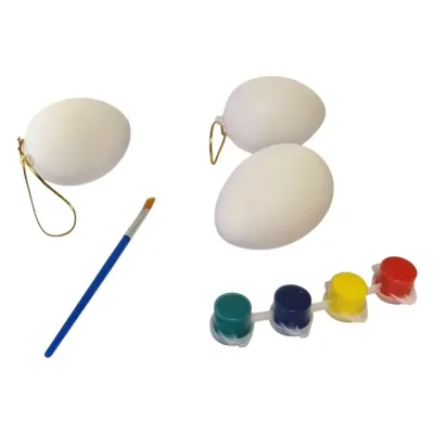 Vajíčka na vyfarbenie s príslušenstvom