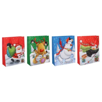 Vianočná darčeková taška 17x23x8cm