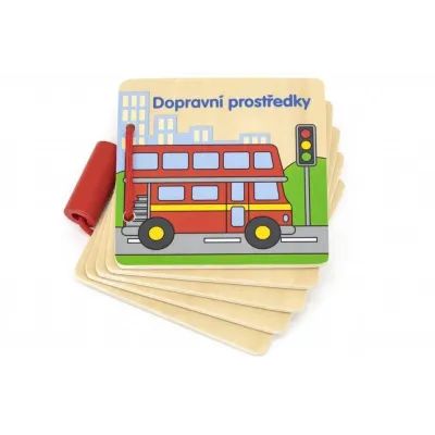Viga Drevená knižka Dopravné prostriedky