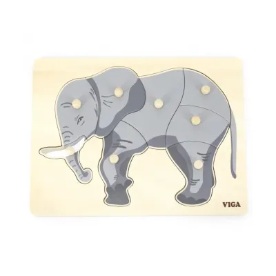 Viga Drevená vkladačka Slon 8ks