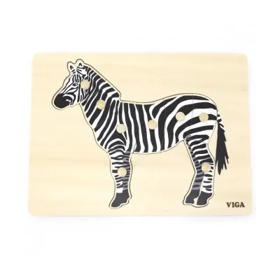 Viga Drevená vkladačka Zebra 8ks