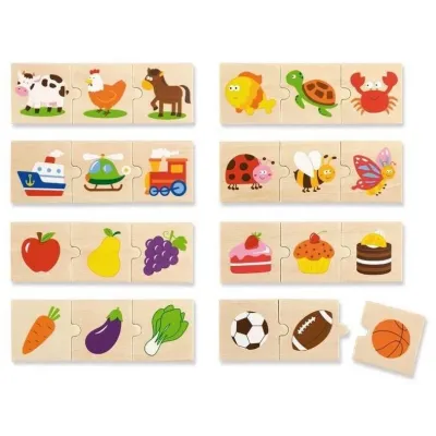 Viga Drevené puzzle-triedenie