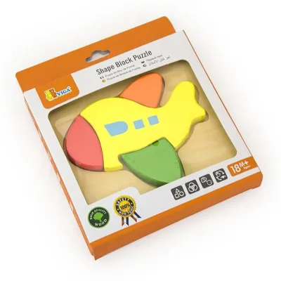 Viga Puzzle pre najmenších Lietadlo 5ks