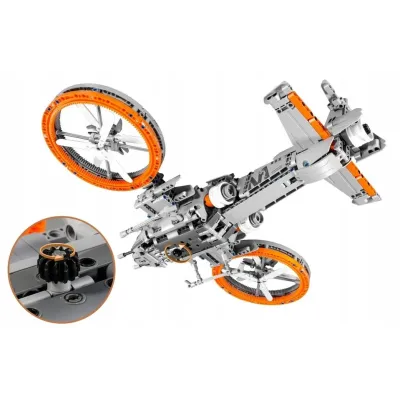 Vrtuľník mechanická stavebnica 817 dielikov