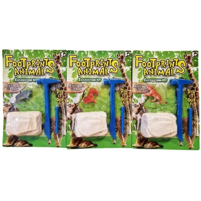 Vykopávka zviera malý archeológ sada