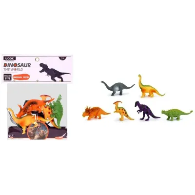 Zvieratká 14cm dinosaury 6ks