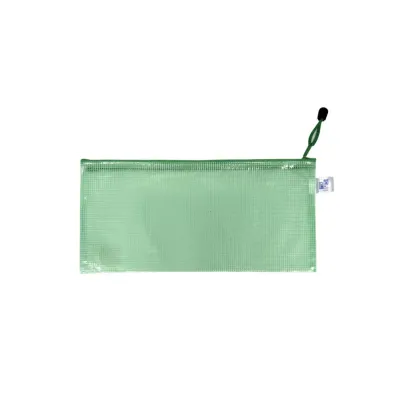 Obal PP sieťovaný so zipsom DL zelený