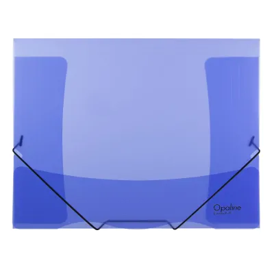 Odkladacie mapy A4 s gumou PP 253 OPALINE modré