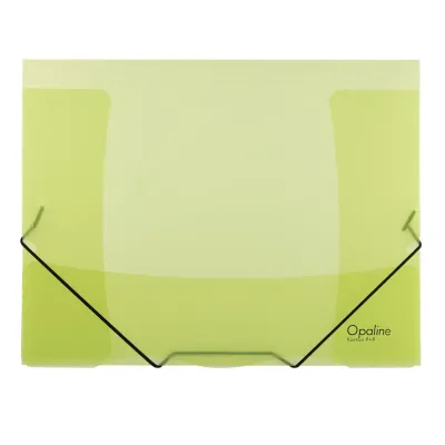 Odkladacie mapy A4 s gumou PP 253 OPALINE zelené