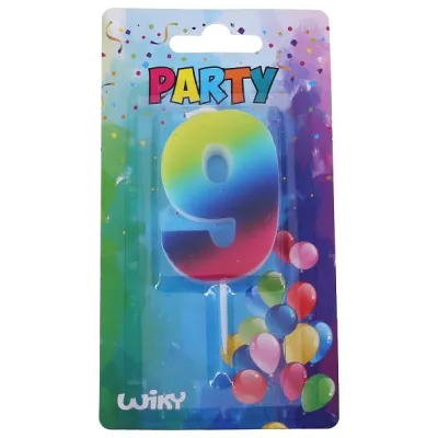 Tortová sviečka dúhová č.9