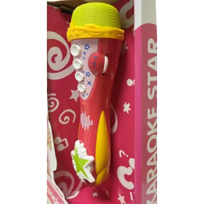 Mikrofón s efektmi 19cm - modrá