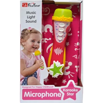 Mikrofón s efektmi 19cm - modrá