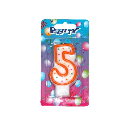 Tortová sviečka s bodkami č.5