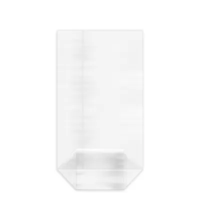 Vrecko celofánové číre (OPP) s krížovým dnom 12x22,5+5cm/100 ks