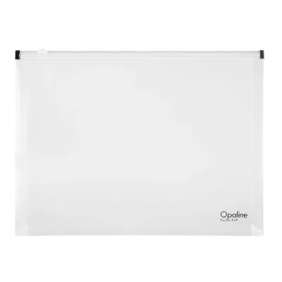 Obal PP s plastovým zipsom X dno A5 číry