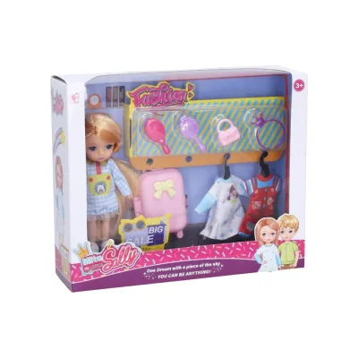 Bábika cestovateľka 13cm