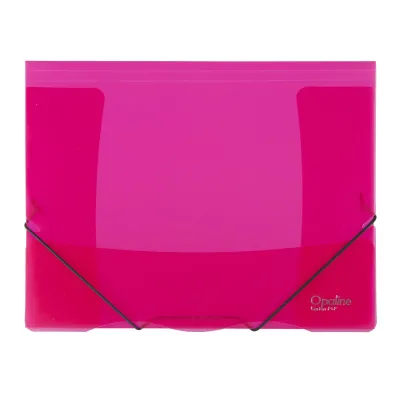 Odkladacie mapy A4 s gumou PP 253 OPALINE červené