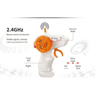 Auto RC športové oranžové stavebnica 18cm 319 dielikov