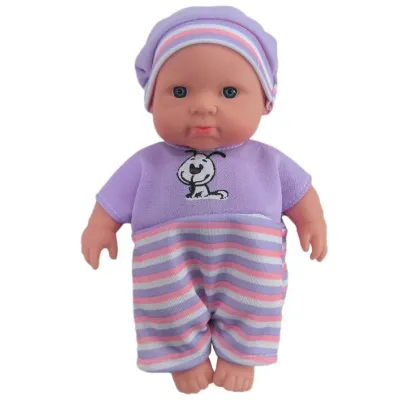 Bábätko fialové dupačky 18cm