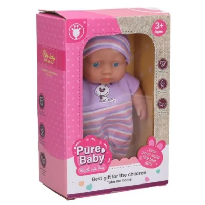 Bábätko fialové dupačky 18cm