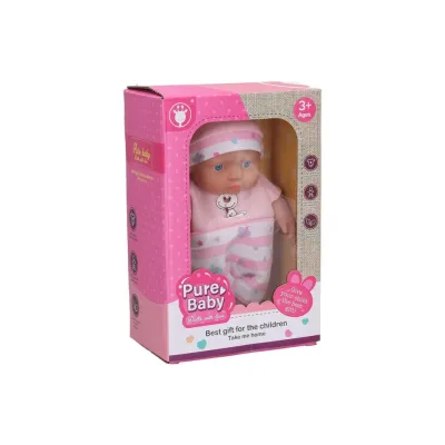 Bábätko ružové dupačky 18cm