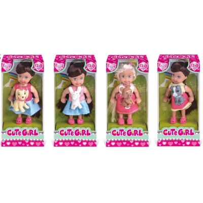 Bábika 11cm so psom