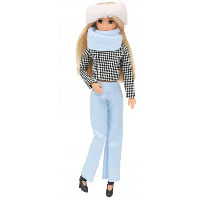 Bábika Anlily modelka s doplnkami 28cm