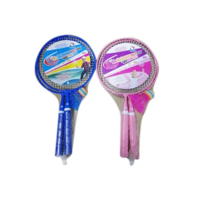 Badminton sada 2 rakety s košíkom - modrá