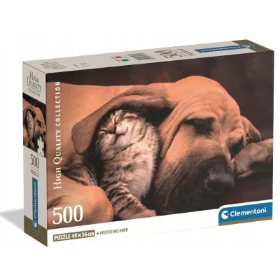 Clementoni Puzzle 500 Mačka a psík