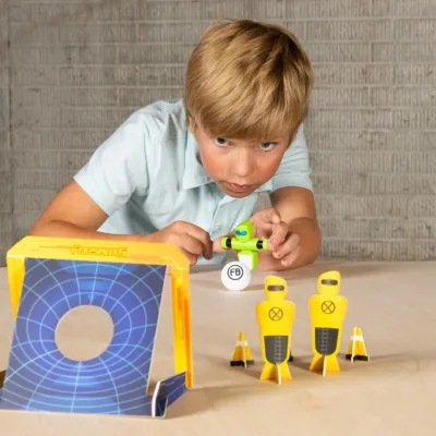 Fat Brain FOOSBOTS stolová hra robo-futbal so štadiónom