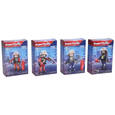 Figúrka hasič stavebnica 7cm