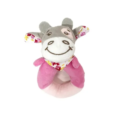 Hrkálka plyšová kravička 13cm