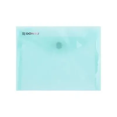 Obal PP zapínací A6  priehľadný zelený